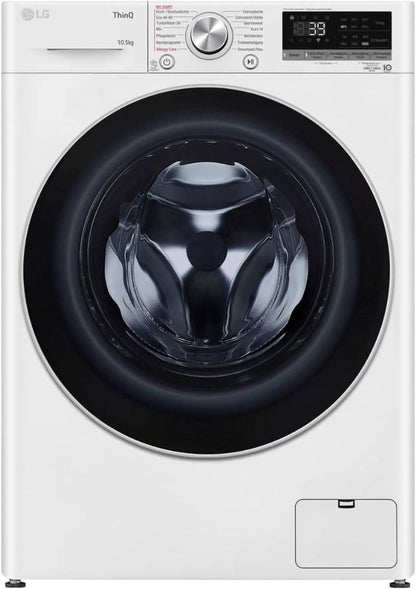 LG F4WV7080, Klasse A, Frontlader-Waschmaschine 8 kg, 1400 U/Min, AI Direct Drive, Wi-Fi, Tiefenreinigung mit Dampf, Groe Kapazitt, TRIPLE A, Auentür aus Sicherheitsglas, 62 x 60 x 85 cm  Wei