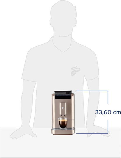 Tchibo Kaffeevollautomat Esperto2 Caffè mit 2-Tassen-Funktion für Caffè Crema und Espresso, Granite Black - INKLUSIVE Kaffeeprobierset GRATIS