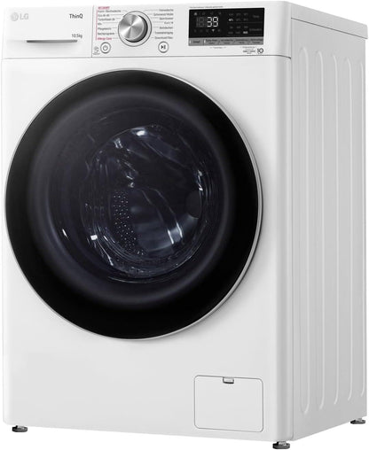 LG F4WV7080, Klasse A, Frontlader-Waschmaschine 8 kg, 1400 U/Min, AI Direct Drive, Wi-Fi, Tiefenreinigung mit Dampf, Groe Kapazitt, TRIPLE A, Auentür aus Sicherheitsglas, 62 x 60 x 85 cm  Wei