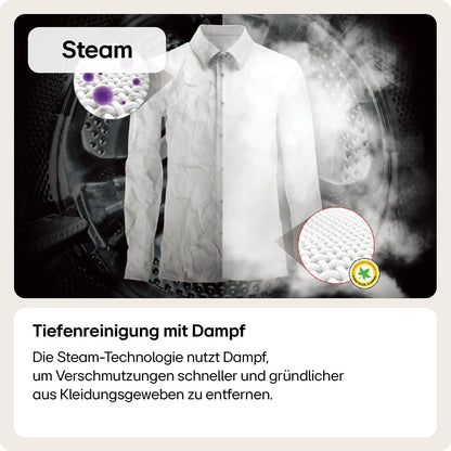 LG F4WV7080, Klasse A, Frontlader-Waschmaschine 8 kg, 1400 U/Min, AI Direct Drive, Wi-Fi, Tiefenreinigung mit Dampf, Groe Kapazitt, TRIPLE A, Auentür aus Sicherheitsglas, 62 x 60 x 85 cm  Wei