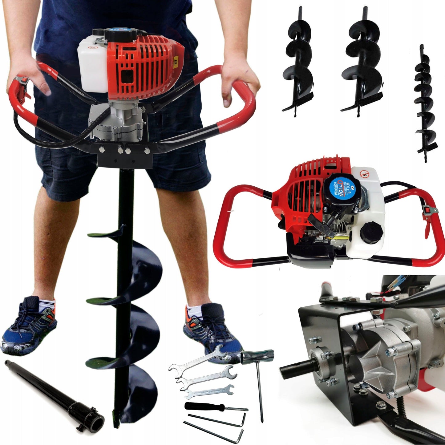 WIERTNICA GLEBOWA ŚWIDER SPALINOWY FI 10/20/30 CM